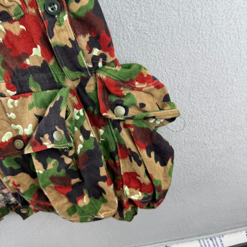 Vintage Swiss Army M70 Alpenflage Jacket Mens Fits Medium Lotta Pockets Hood - Picture 6 of 16